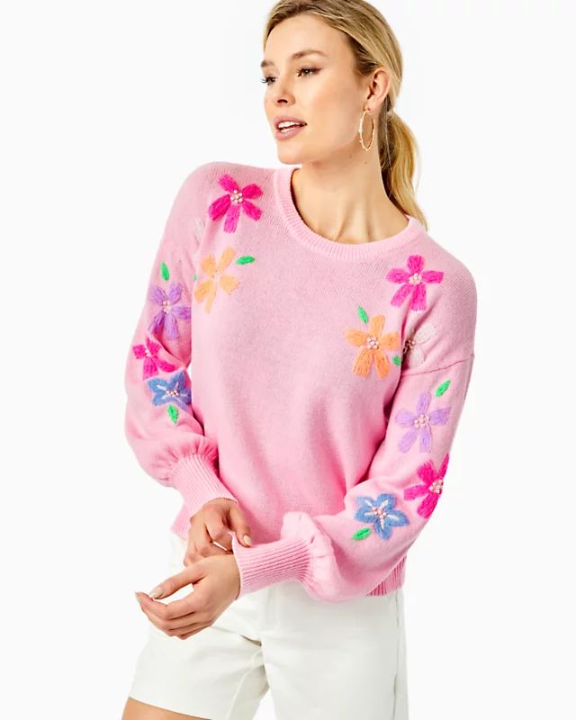 Laletta Embroidered Sweater | Lilly Pulitzer | Lilly Pulitzer