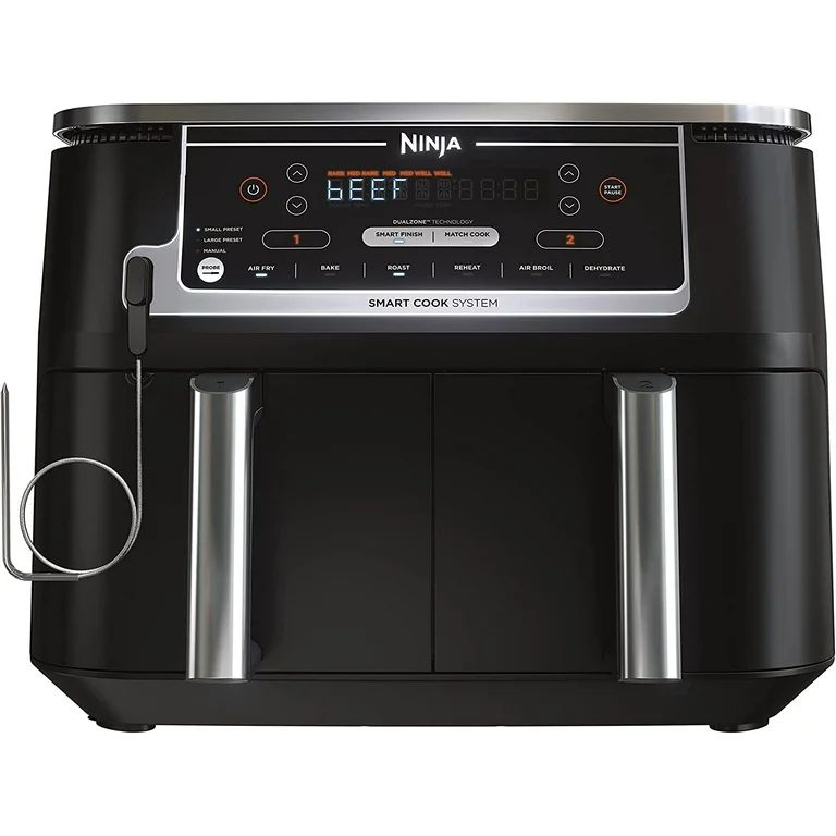 Ninja DZ550 Foodi 10 Quart 6-in-1 DualZone Smart XL Air Fryer with 2 Independent Baskets | Walmart (US)