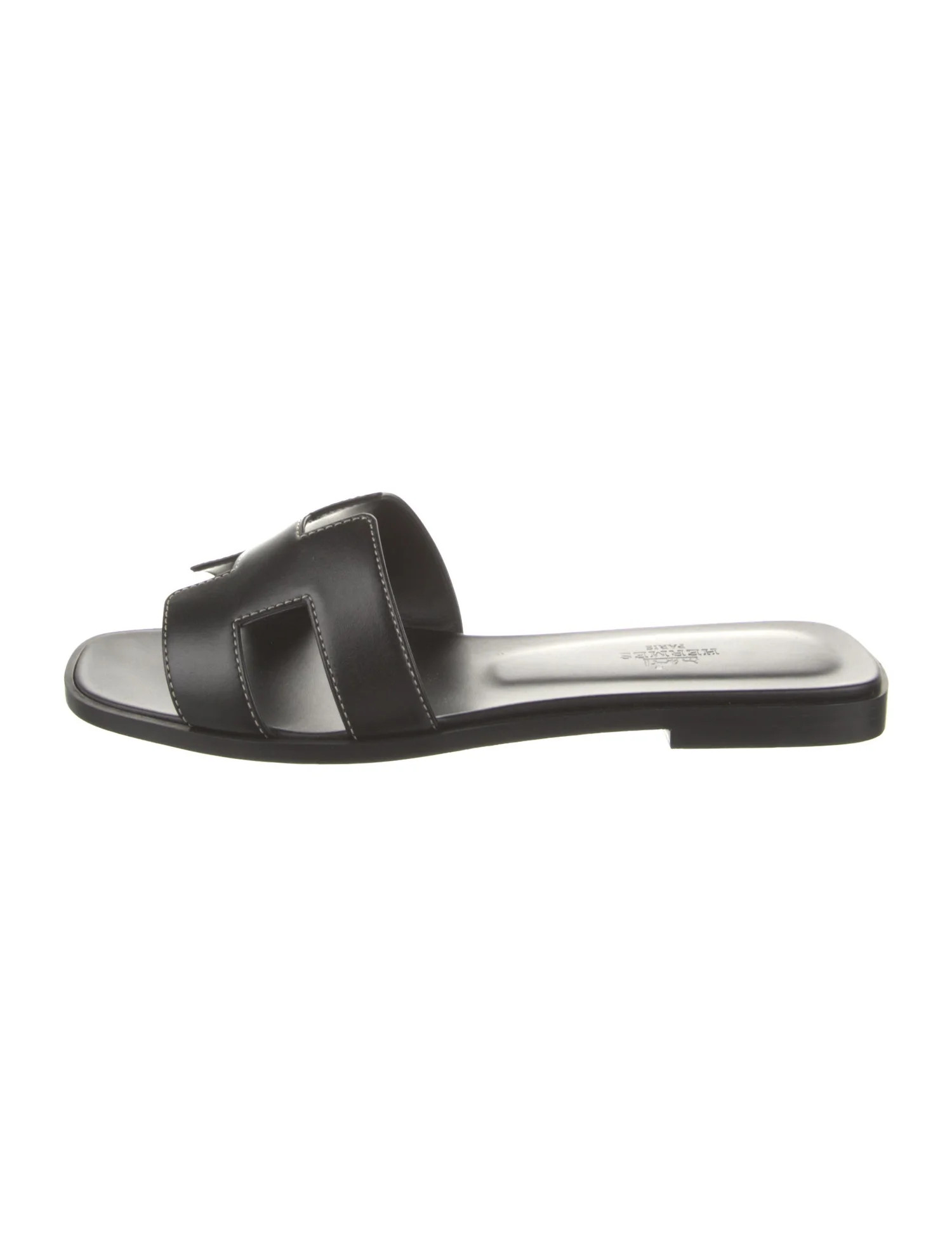 Oran Sandals Leather Slides | The RealReal