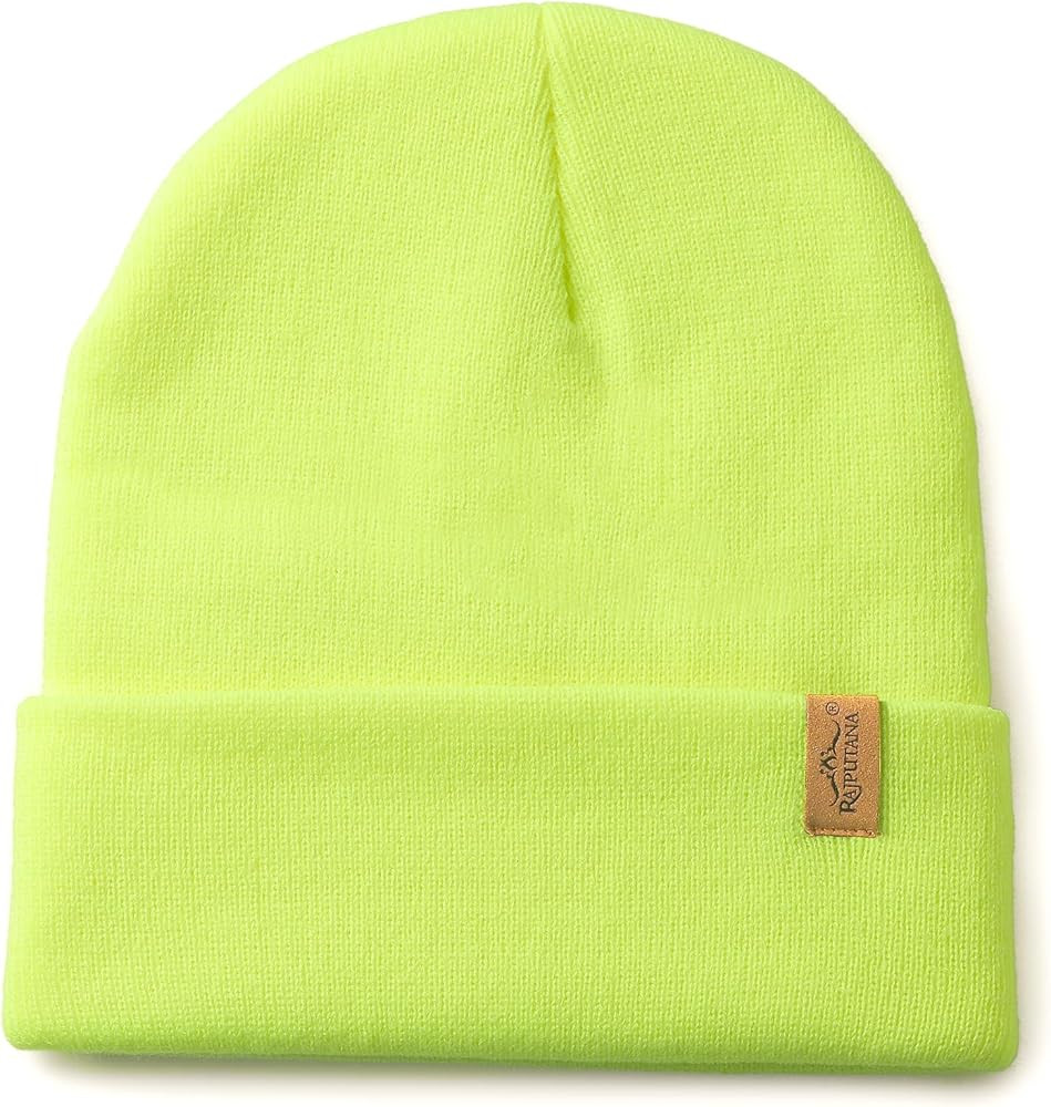 Rajputana 1 & 2 Packs Unisex Knit Winter Beanie Hats Cap Set for Men and Women | Amazon (US)