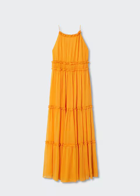 Maxi ruffles dress | MANGO (US)