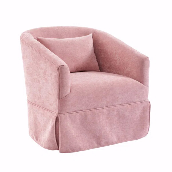 Swivel Accent Arm Chair With Plump Pillow Upholstered Comfy 360 Degree SwivelSofa Chair | Wayfair North America