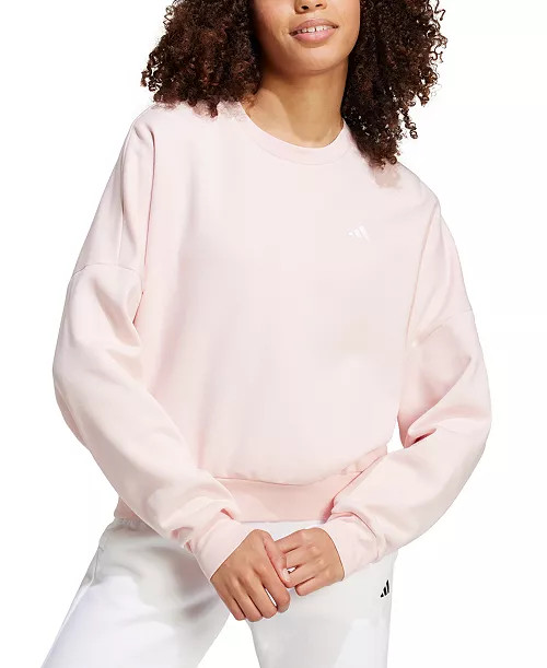 Women's Essentials Feel Cozy Logo Fleece Sweatshirt | Macy's
