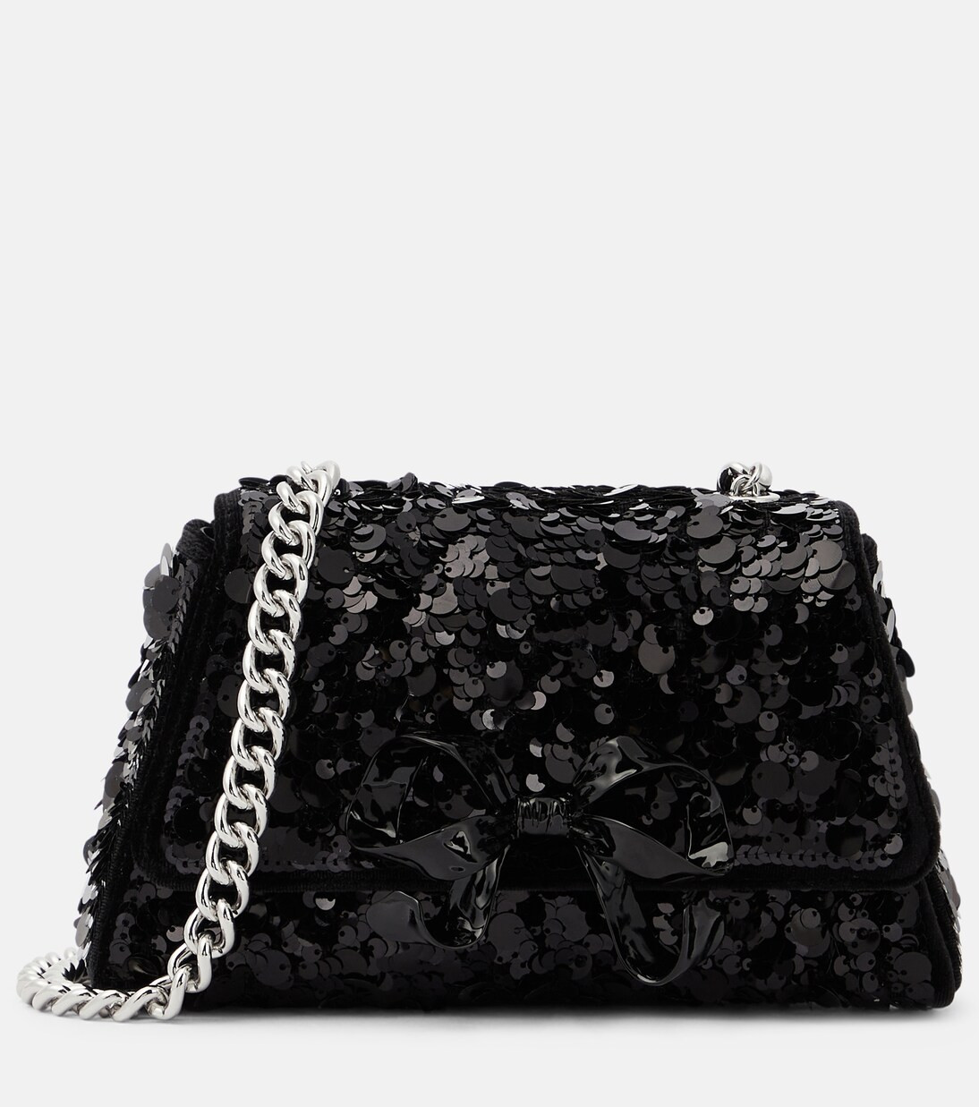 Bow Mini sequined shoulder bag | Mytheresa (US/CA)