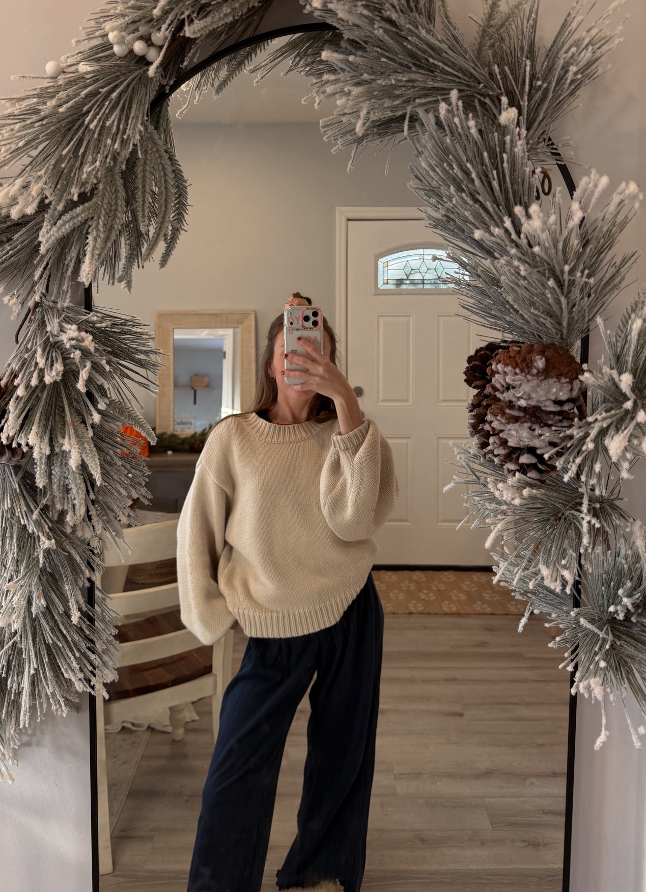 Nuuds pjs with a comfy sweater ☁️ 