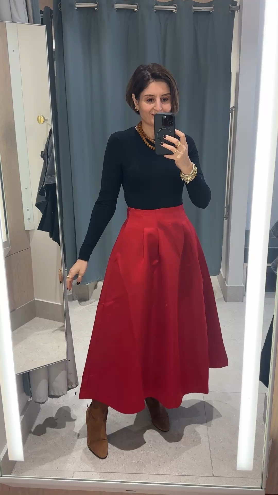 15% off this stunning skirt - only £32 - looks so much more expensive. I’m wearing the size small/10 & it’s a great fit. Fab shape if you’ve got curves or if you haven’t and want to create the illusion of having them! 

#LTKfestive #LTKuk #LTKautumn