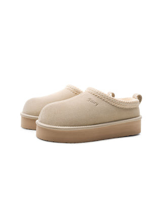Nina | Platform Fuzzy Slippers | Fitory Footwear US