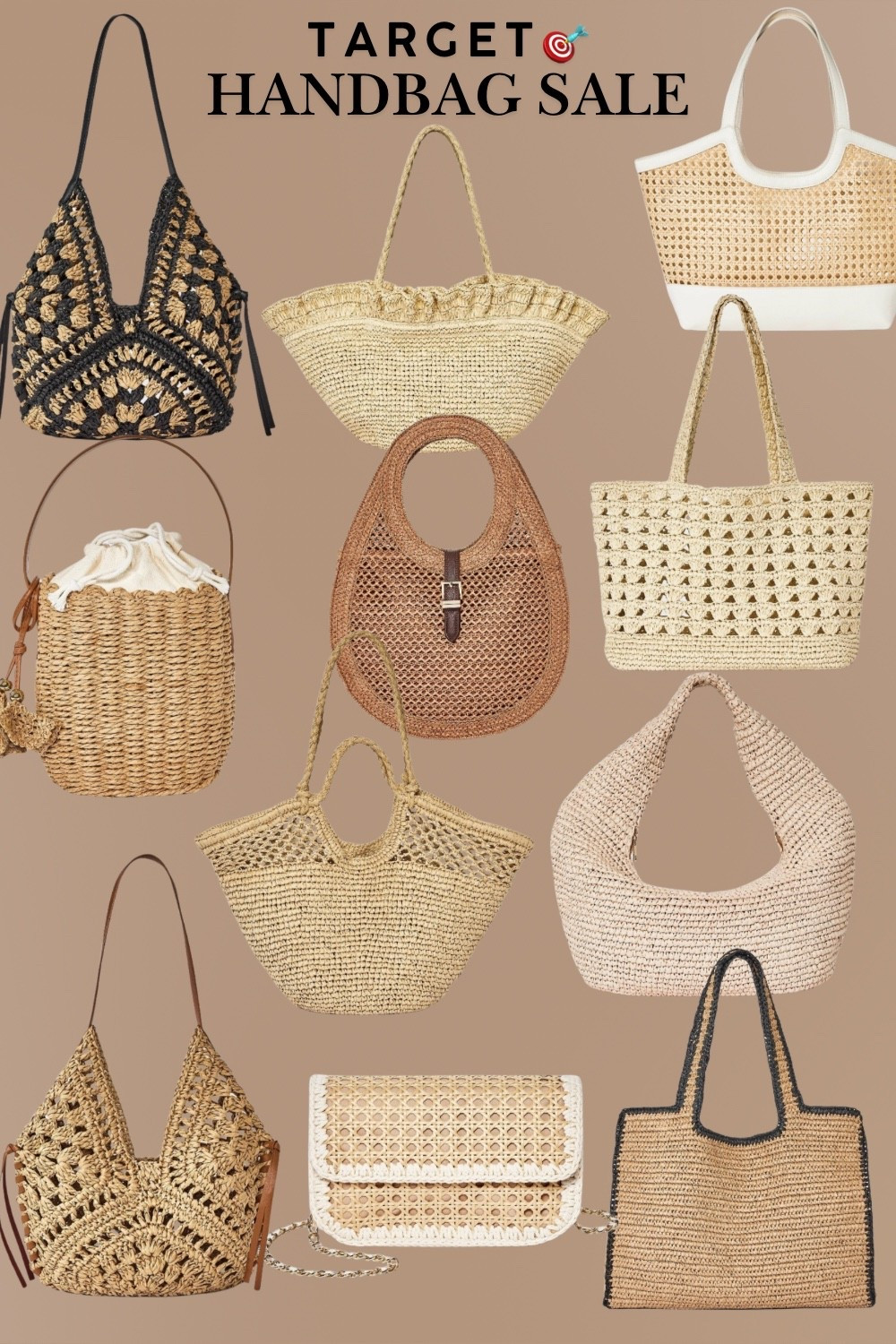 Target Sale! 🎯🤩
The prettiest summer handbags on sale, perfect for any occasion! 


#target fashion
#target finds
#target handbag
#shoulder bag
#shoulder purse
#oversized tote 
#straw handbag 
#straw fan tote bag
#raffia purse
#basket tote
#neutral handbag
#vacation handbag
#vacation style
#vacation outfit
#beach handbag 
#straw clutch 
#crescent handbag
#natural handbag
#straw crochet shoulder ba
#straw bucket bag 
#caning crossbody bag 
#scallop woven tote bag 
#xlarge tote bag 
#straw purse 
#honey comb clutch 
#the look for less
#affordable handbag
#affordable fashion 
#designer look alike
#fashion inspo
#trending accessories 
#ootd 

￼

#LTKootd #LTKSeasonal #LTKSaleAlert