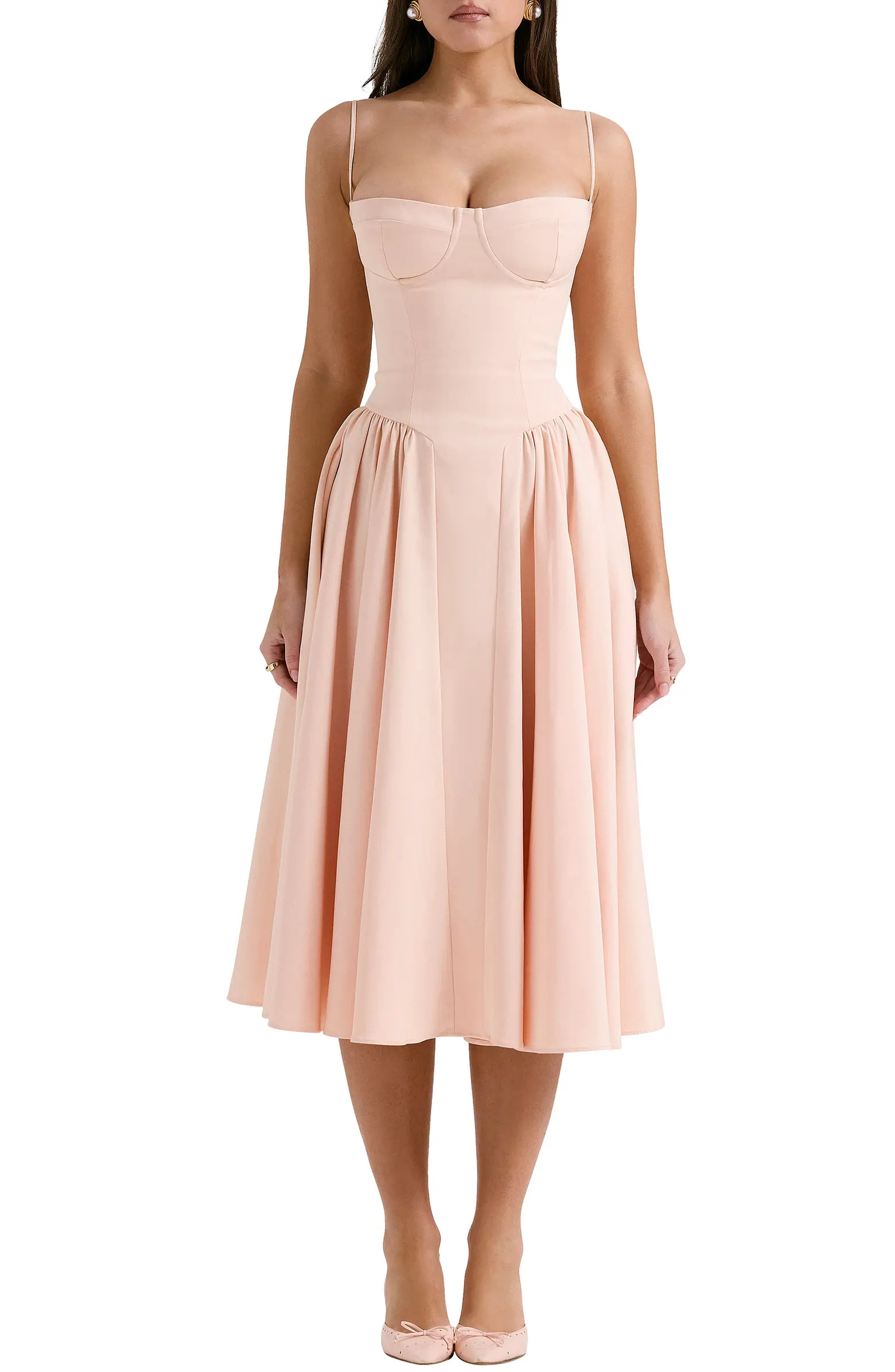 Samaria Corset Fit & Flare Dress | Nordstrom