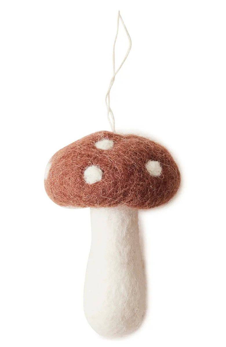Farmhouse Pottery Mushroom Felted Wool Ornament | Nordstrom | Nordstrom