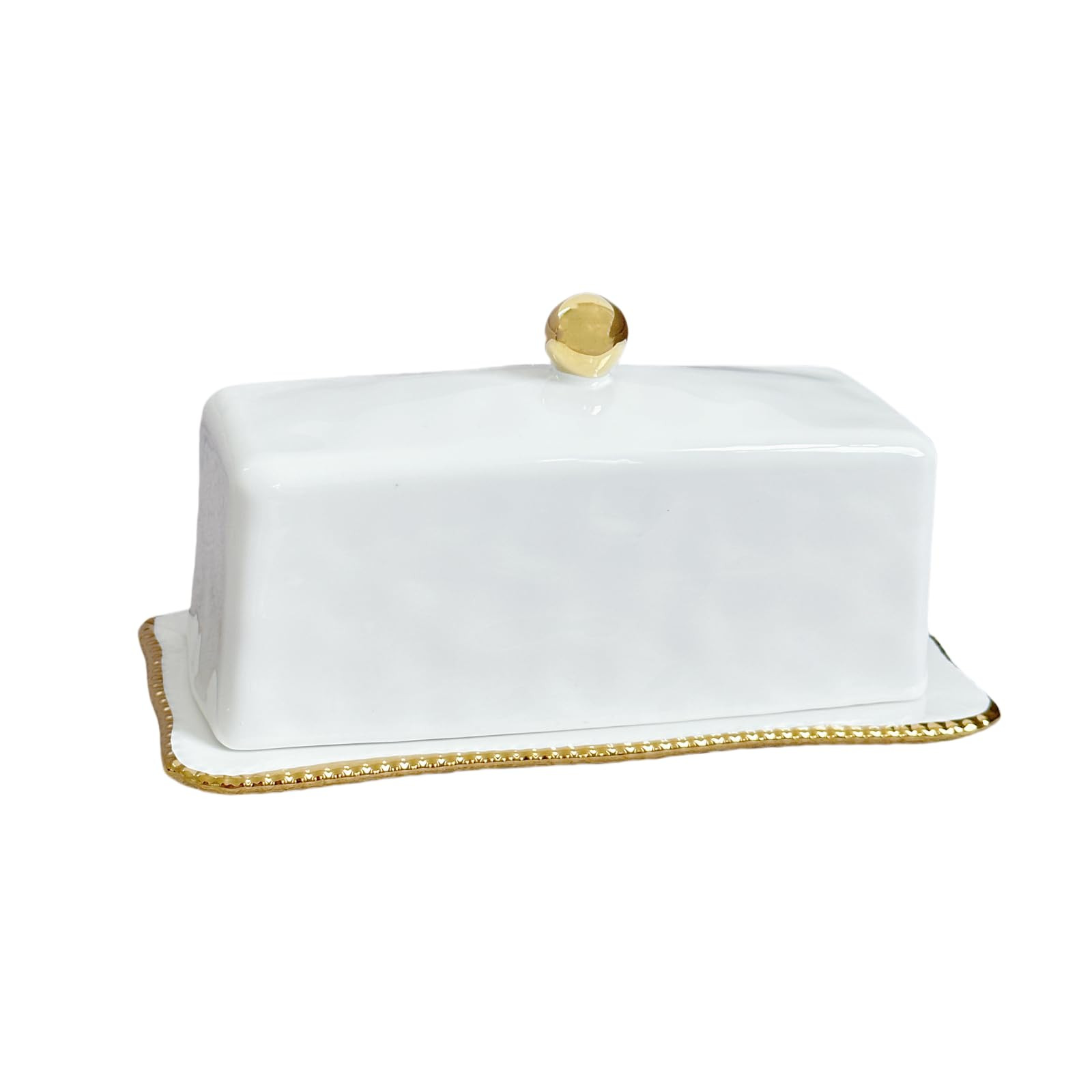 HAN SHENG Ceramic Butter Dish with Lid Countertop Butter Dish Butter Keeper Butter Container Butt... | Amazon (US)