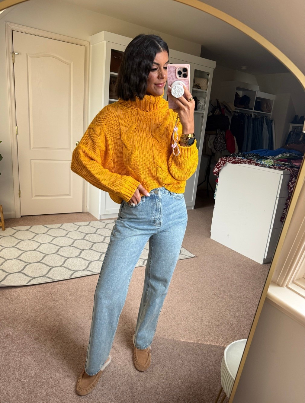 Today’s fit- size small in sweater and jeans (size up if in between in jeans)

#LTKdayinmylife #LTKSeasonal