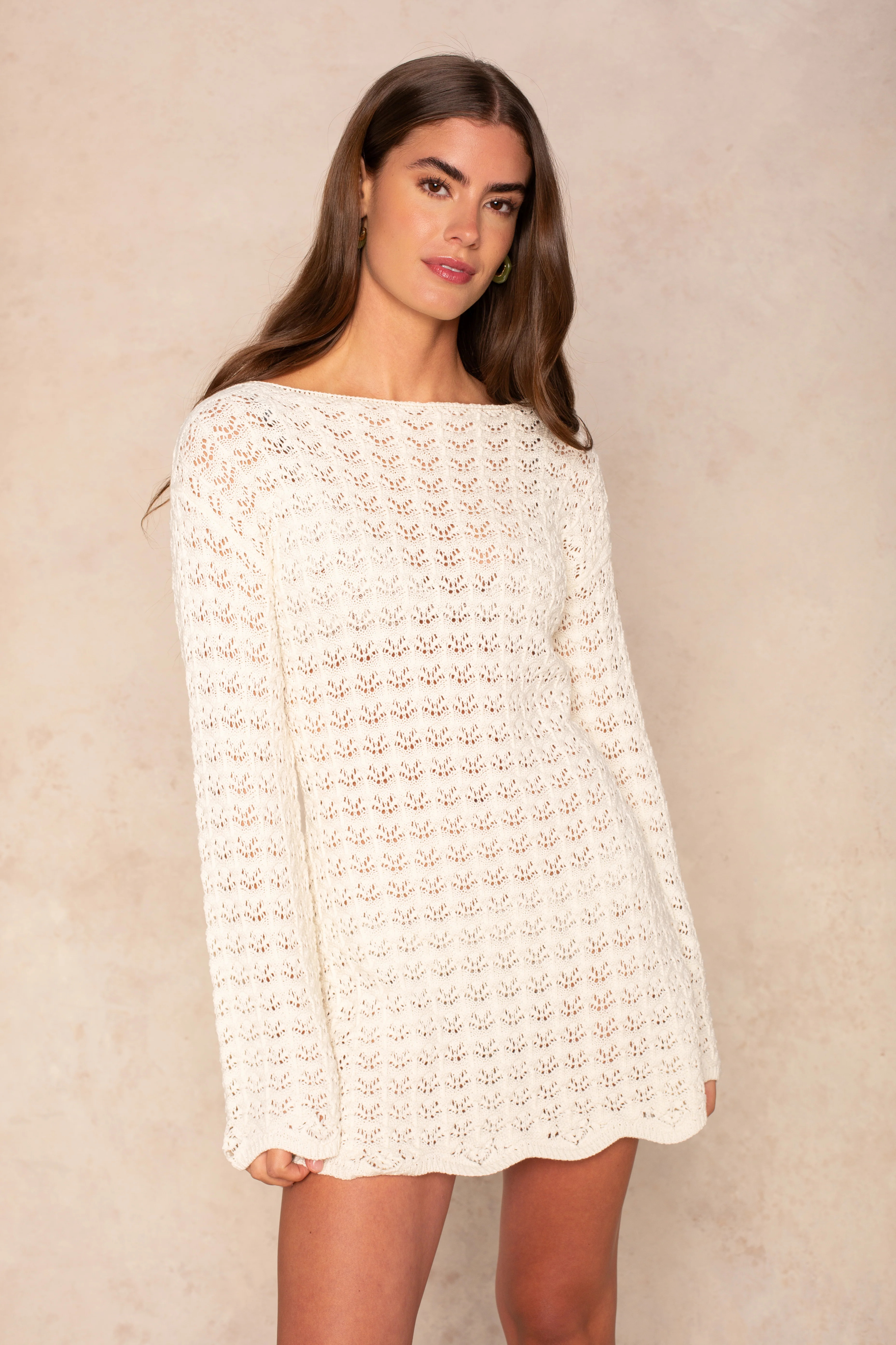 Callie Crochet Cover Up Tunic Black | South Moon Under