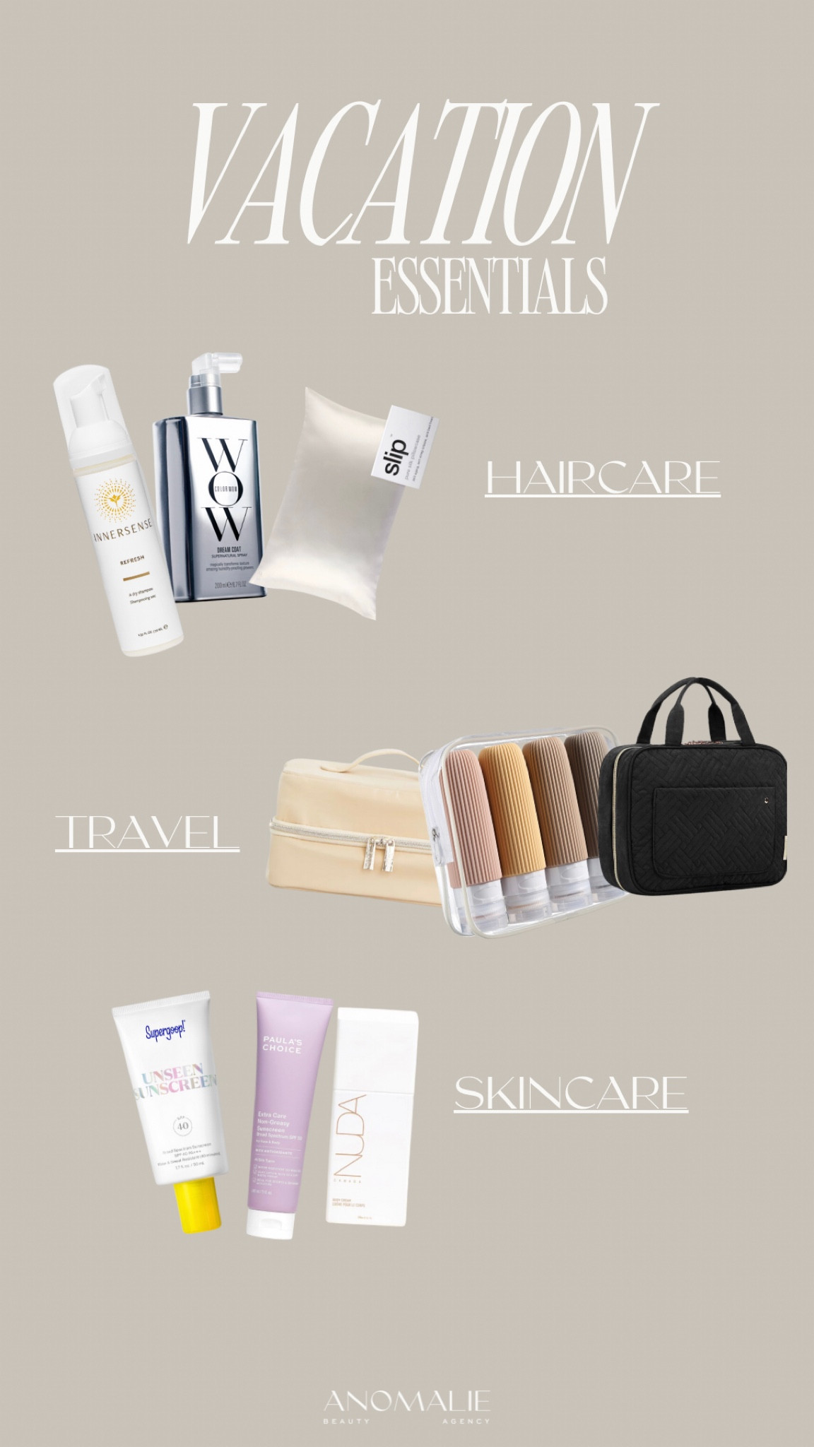 The Getaway Guide: Vacation Essentials 🌴

Also pictured: Béis - The Hanging Cosmetic Case & Nuda - Body Cream

#LTKFind #LTKtravel #LTKSeasonal