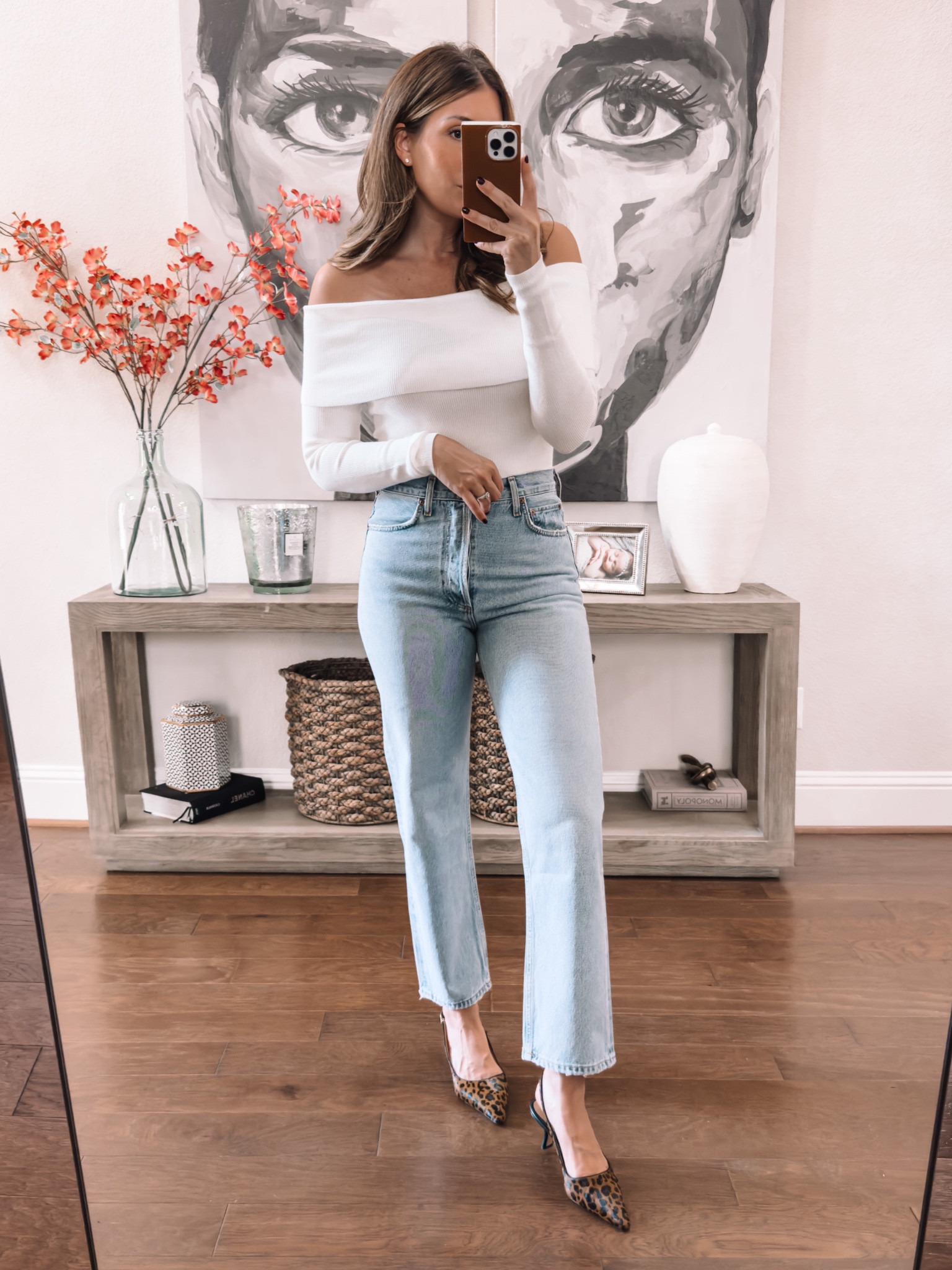 Medium in top, size 27 in jeans. 

#LTKStyleTip #LTKShoeCrush