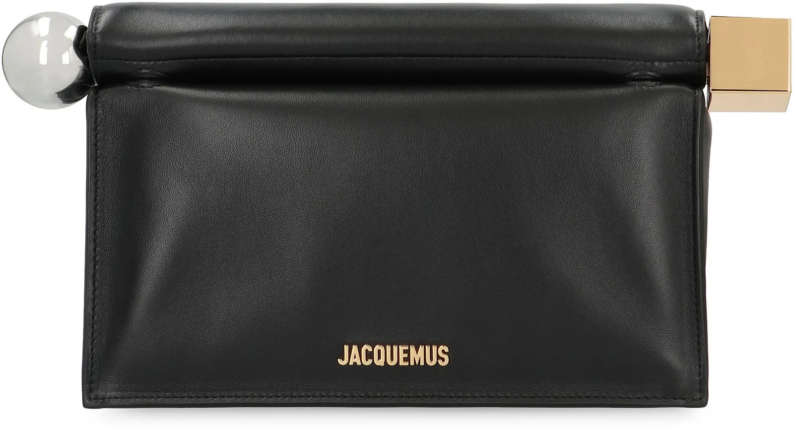 Jacquemus The Rond Carré Logo Plaque Clutch Bag | Cettire Global