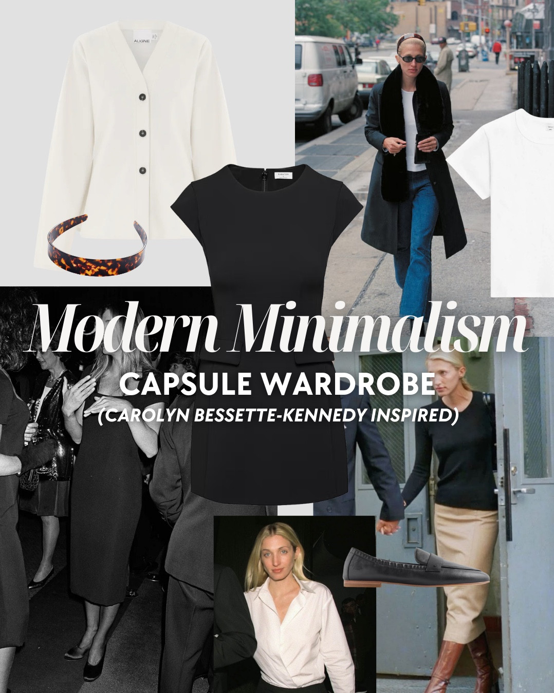 Carolyn-Bassett inspired capsule wardrobe pieces linked below. Classic, sleek, minimal, timeless - pieces you’ll wear for years to come  

#LTKootd #LTKWorkwear #LTKOver40