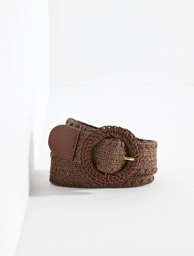 Stretch Raffia Belt | Talbots
