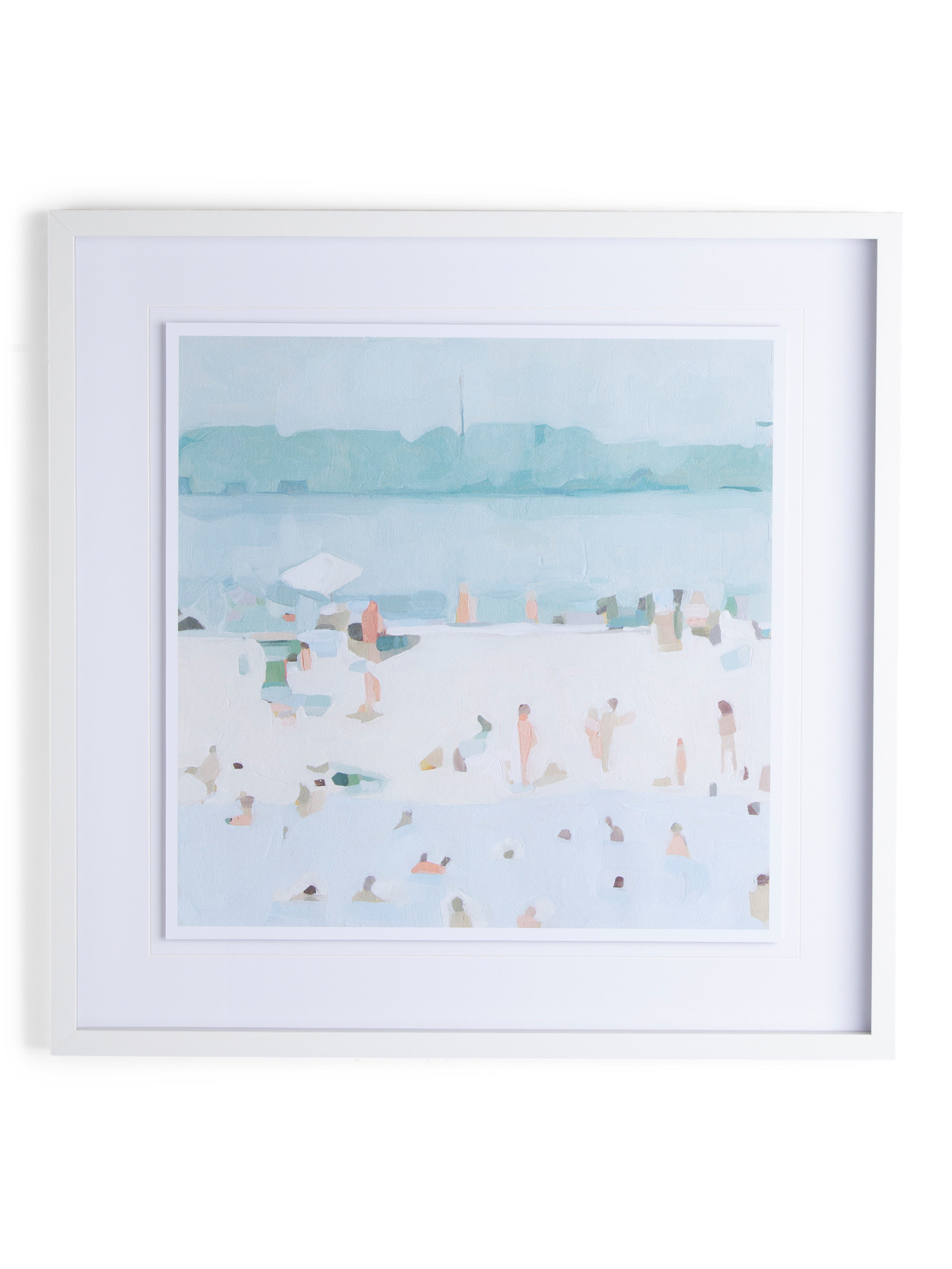 31x31 Sea Glass Sandbar Hand Embellished Wall Art | TJ Maxx