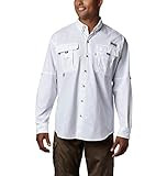 Columbia Men’s PFG Bahama II Long Sleeve Shirt - Tall , White, 2XT | Amazon (US)