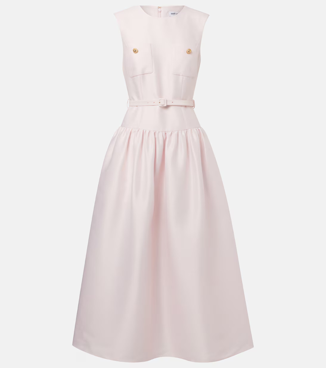 Belted taffeta midi dress | Mytheresa (US/CA)