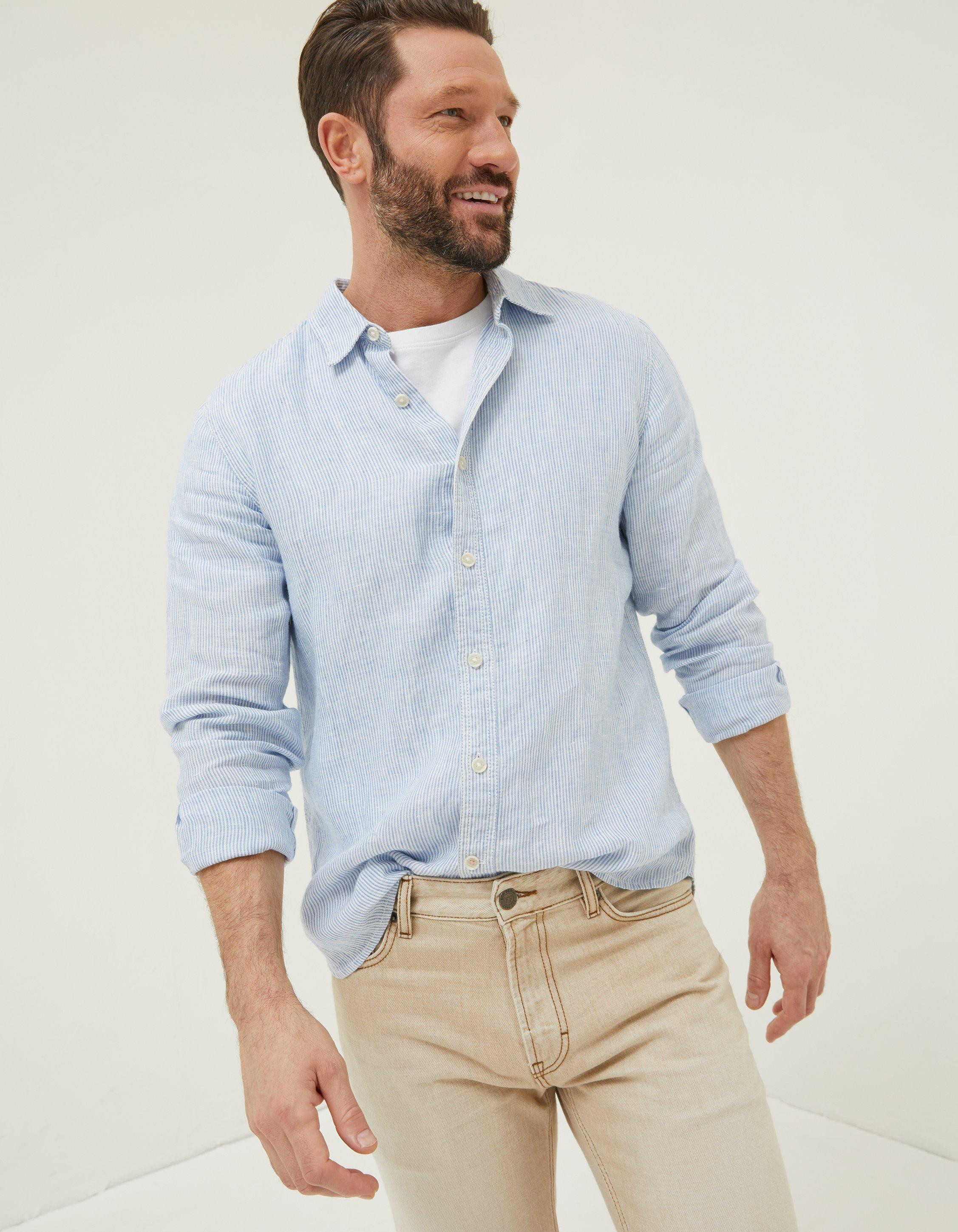 Stripe Linen Shirt | Fat Face (UK&IE)