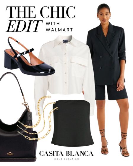 THE CHIC EDIT with @walmartfashion ❤️ #walmartpartner I am always blown away with what I find at Walmart, and this edit is no exception. How chic are these outfits? Classic staples you can easily rotate throughout all seasons! #walmartfashion

#LTKstyletip #LTKsalealert #LTKfindsunder50