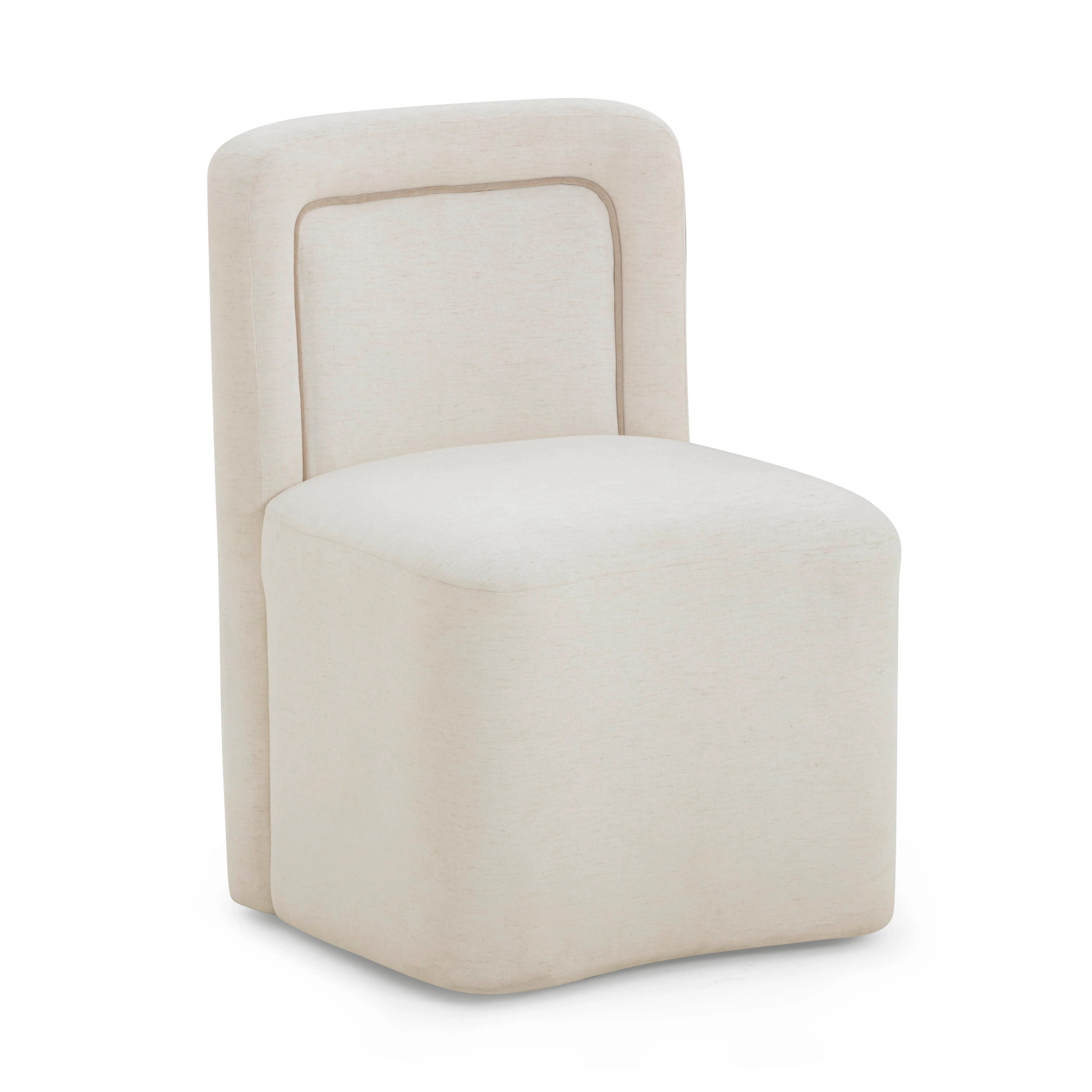Dolce Performance Velvet Rolling Desk Chair | TOV Furniture