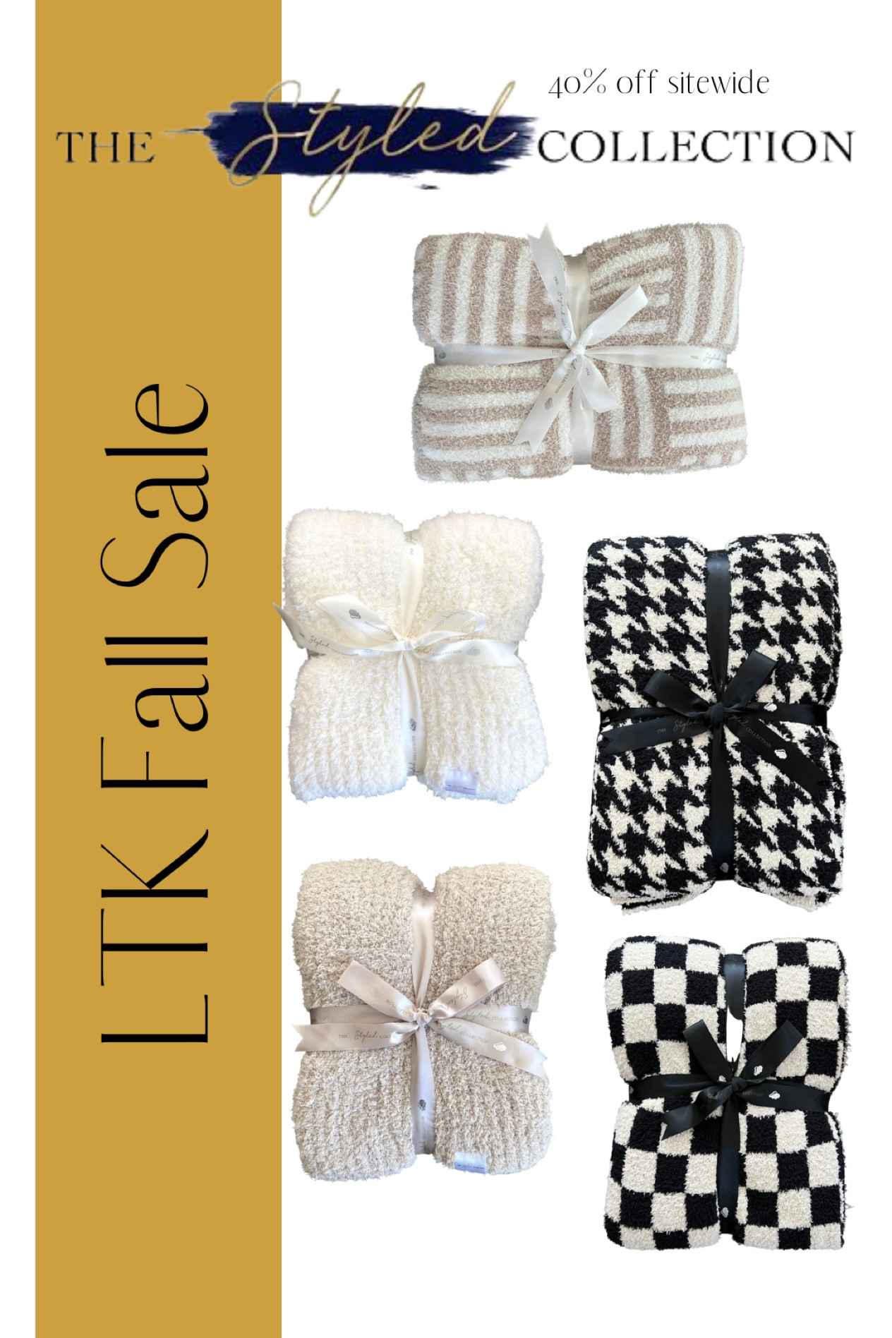 The Styled Collection is 40% off SITEWIDE for the LTK Sale!! Today-Sept 20, exclusively in the LTK app.

Blankets, softest blanket, The Styled Collection, dupe, famous blanket, blanket designs, comfort, comfortable, cozy, throw, throw blanket, winter, campfire

#LTKSale #LTKhome #LTKSeasonal