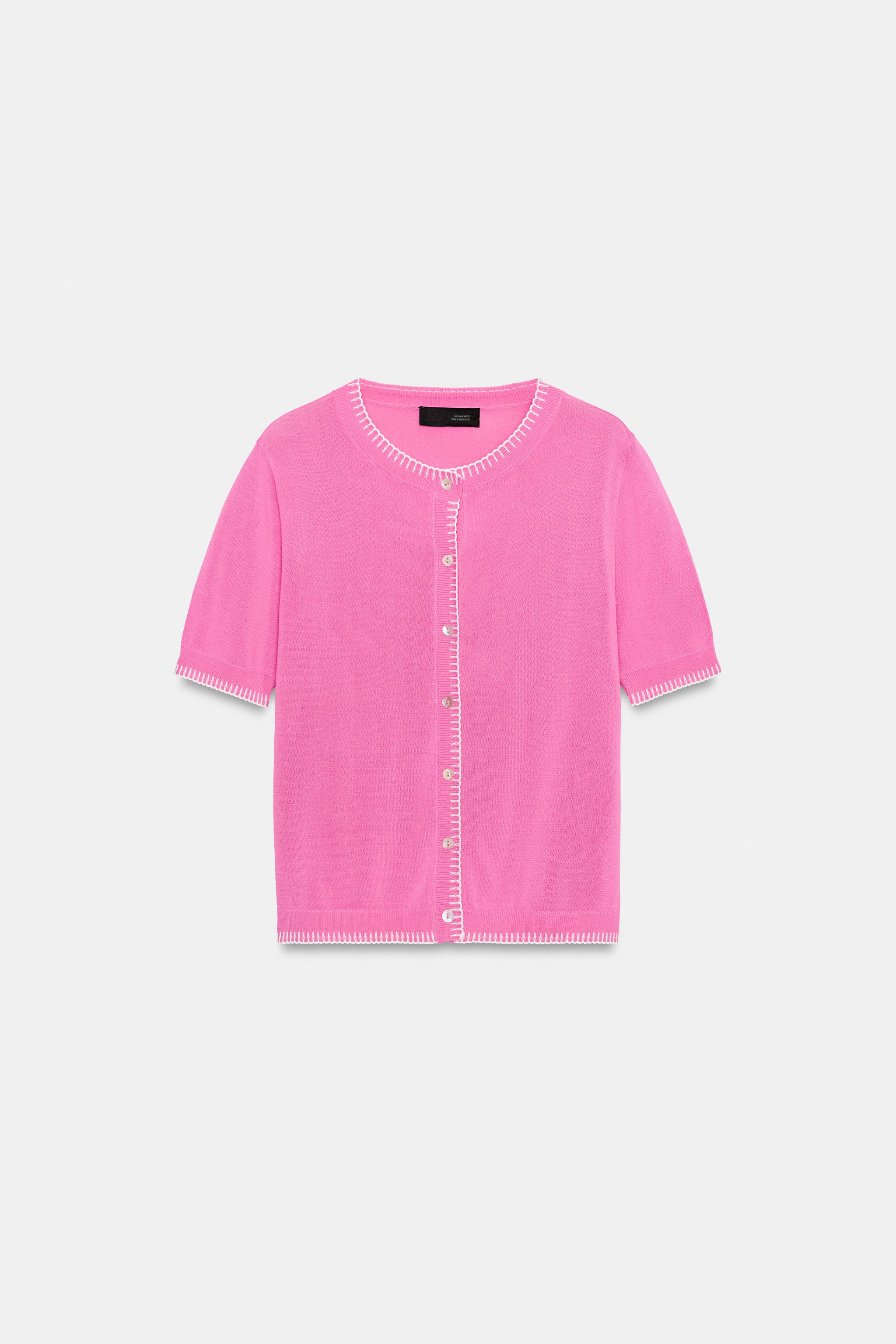 SHORT SLEEVE CARDIGAN | Zara US