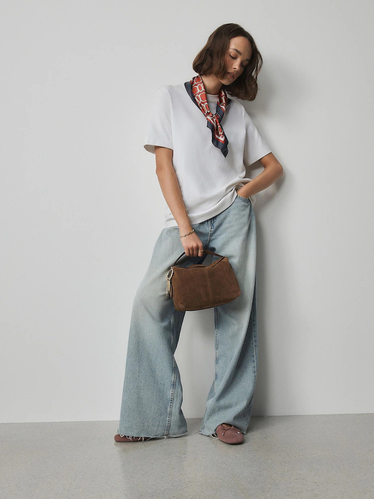 Tan Brown Suede Charm Cross-Body Bag | Next US