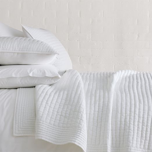 Silky TENCEL™ Pick Stitch Quilt & Shams | West Elm (US)