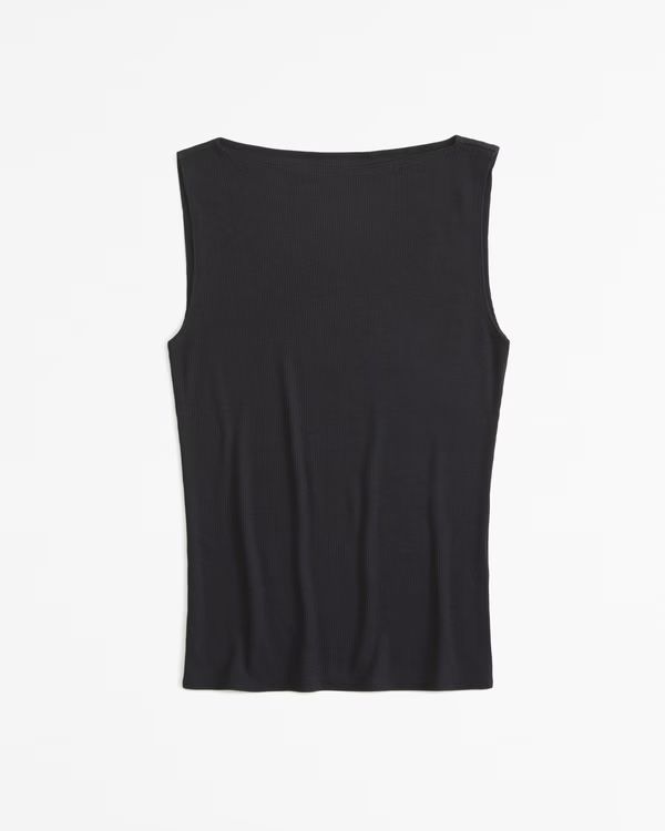 Featherweight Rib Slash Top | Abercrombie & Fitch (US)