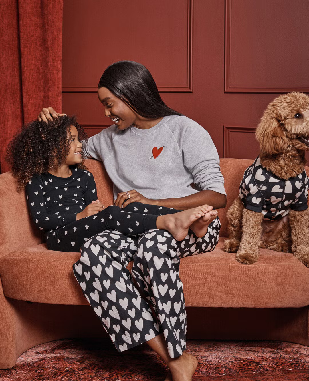 Valentine's Playful Hearts Matching Family Pajamas | Hanna Andersson