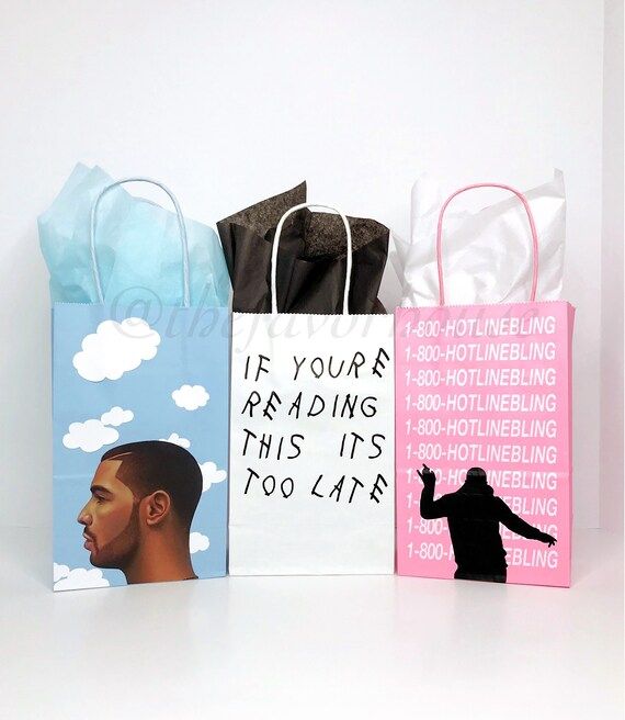 Drake Favor Bag Drake Gift Bag Drake Birthday Party Drake - Etsy | Etsy (US)
