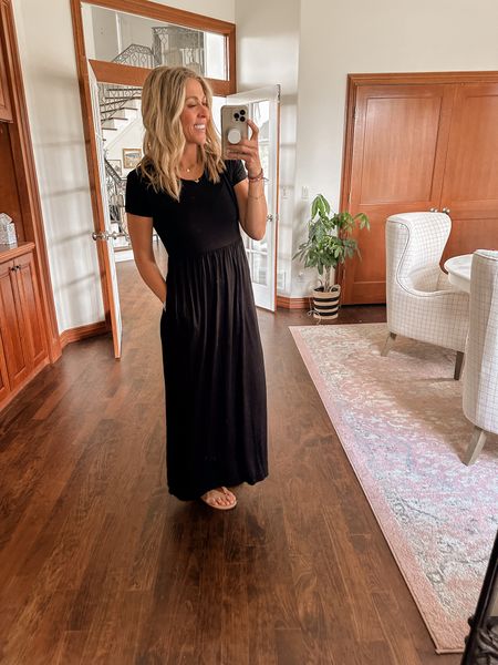 This long black maxi dress is only $17!! Comes in lots of colors. I have size medium. 

Maxi dress, long dress 

@walmartfashion
#walmartpartner
#walmartfashion