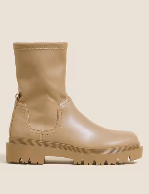 Chunky Cleated Flatform Ankle Boots | M&S Collection | M&S | Marks & Spencer (UK)