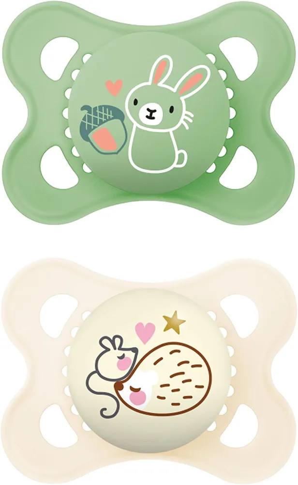 MAM Day & Night Pacifiers, Glow in The Dark Pacifier for Breastfed Babies, 0-6 Months, Unisex | Amazon (US)