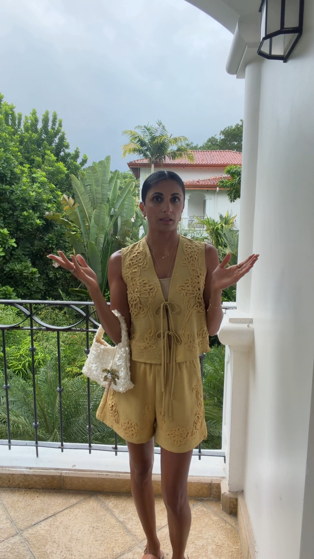 Set @Chicwish 
Jewelry @analuisa 
Bag @Chicwish 

Zane’s fit:
Shirt: RVCA @kohls 
Shorts: @Target