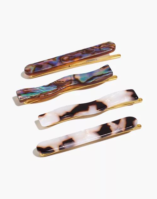 Four-Pack Abalone Shell Hair Pins | Madewell
