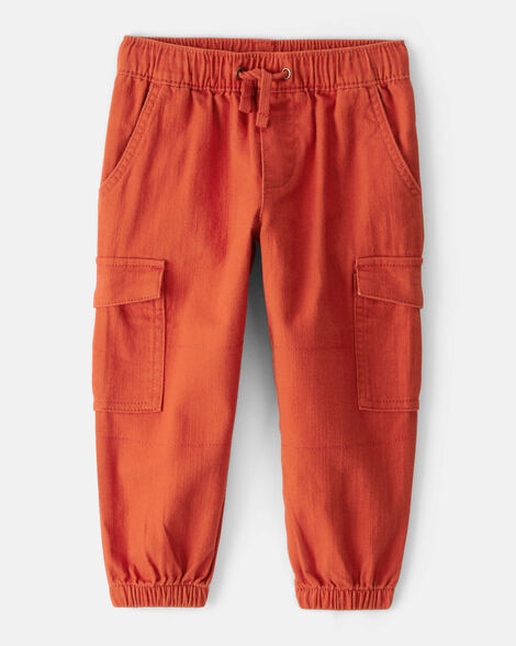 Toddler Boy Cotton Fashion Cargo Pants - Orange | Carter's Inc