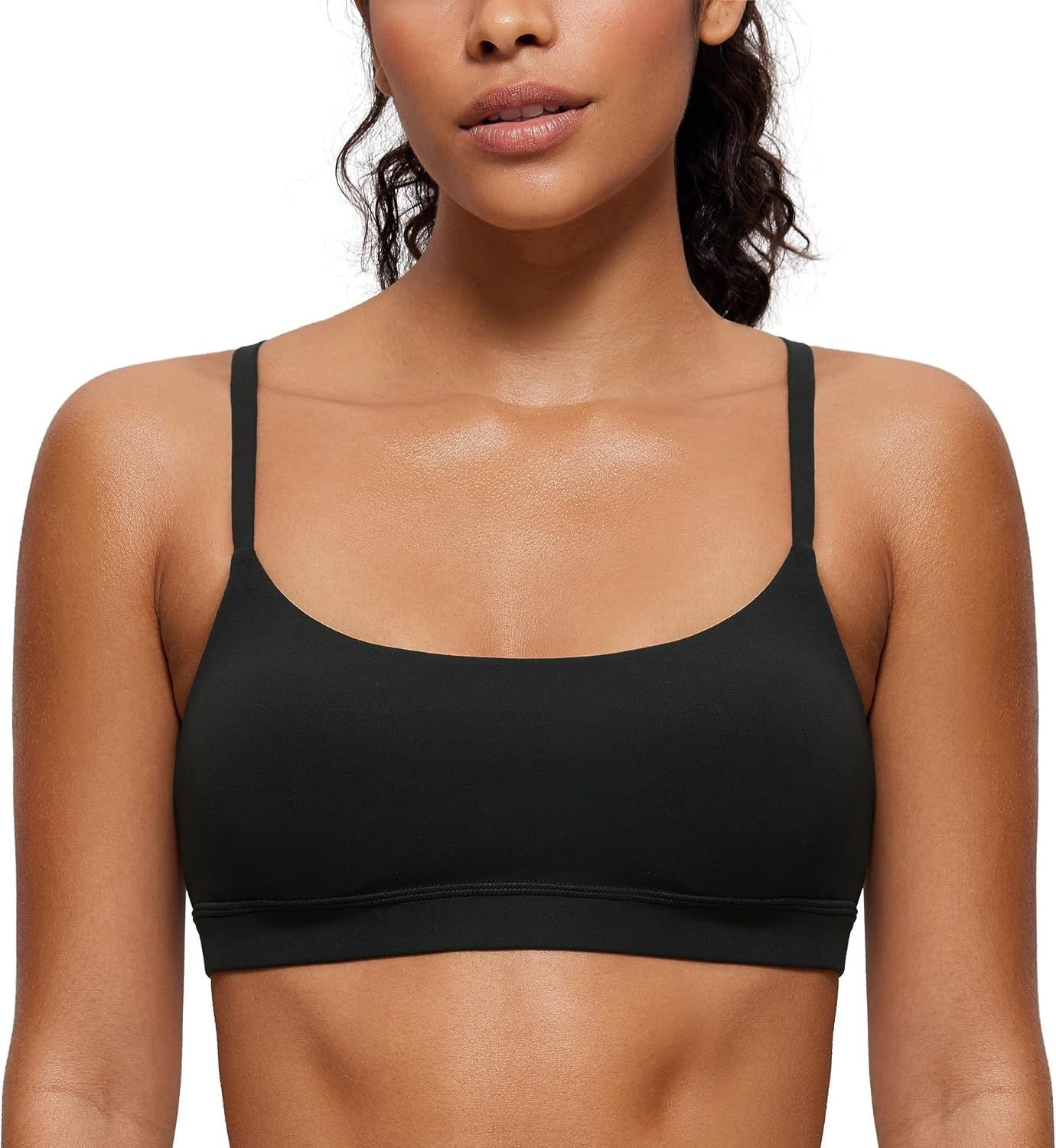 CRZ YOGA Butterluxe Scoop Neck Sports Bras | Amazon (US)