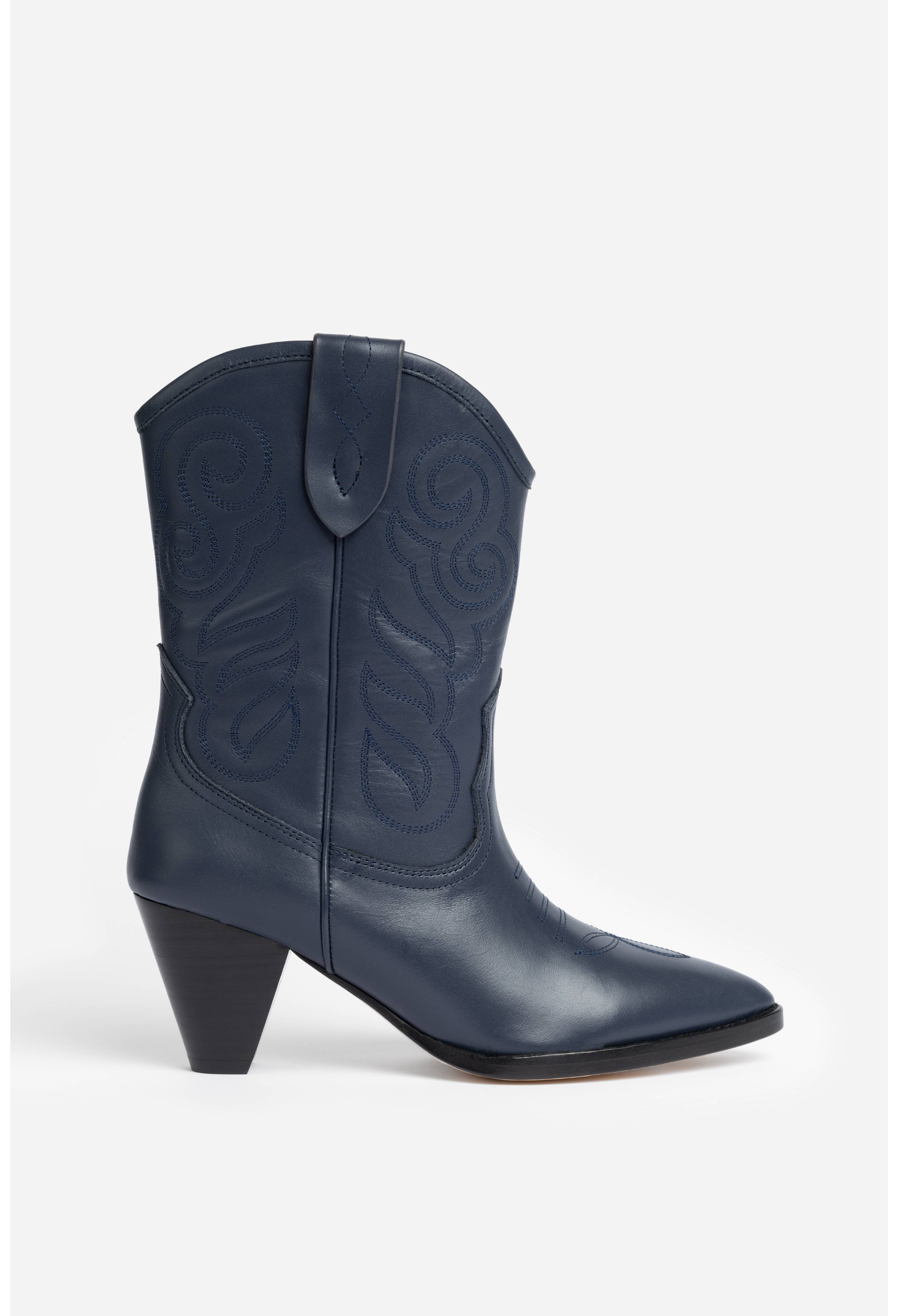 MIDNIGHT ANKLE COWBOY BOOT | Johnny Was | Johnny Was