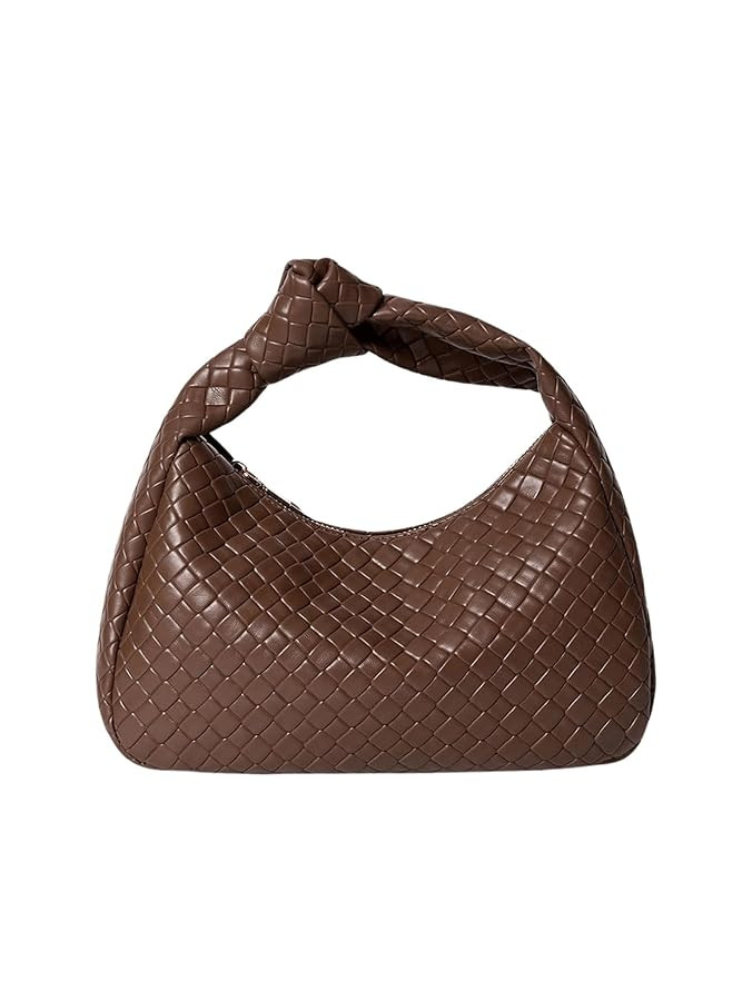 Verdusa Women's Hobo Bags Ruched PU Leather Handbag Clutch Purses Dumpling Pouch Bag | Amazon (US)