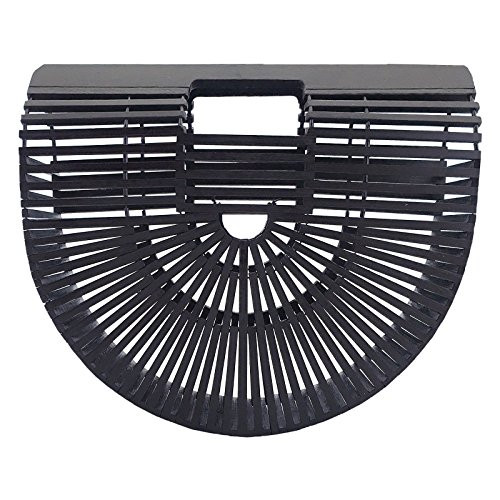 Miuco Womens Bamboo Handbag Handmade Large Tote Beach Bag | Amazon (US)