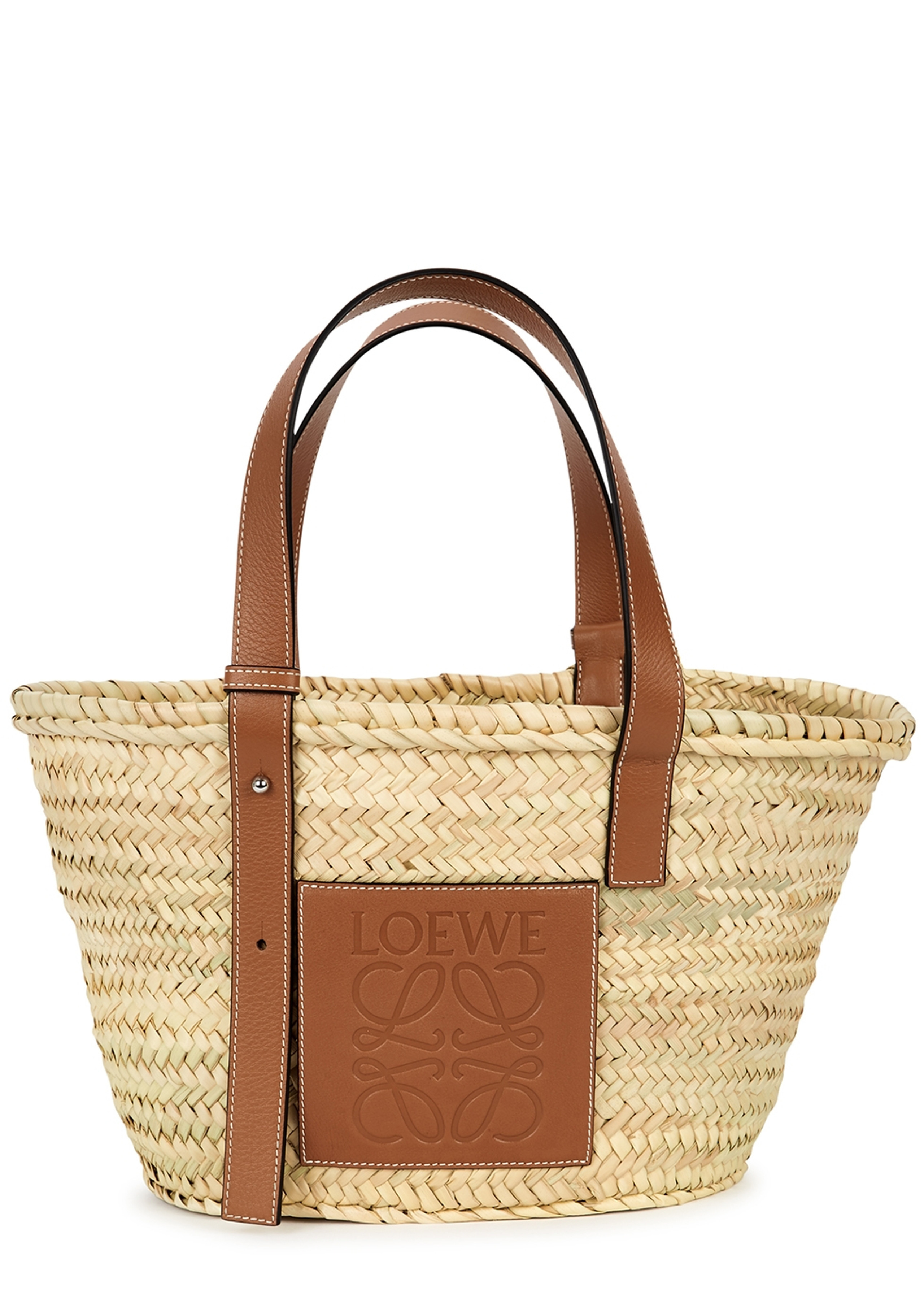 Medium sand raffia basket bag | Harvey Nichols