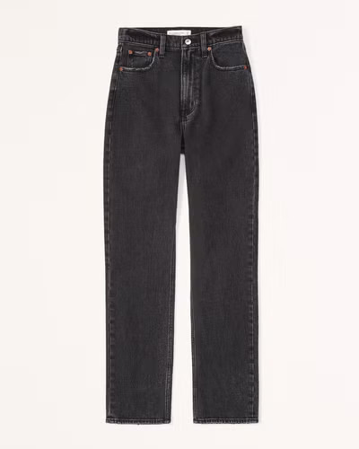 Ultra High Rise Ankle Straight Jean | Abercrombie & Fitch (US)