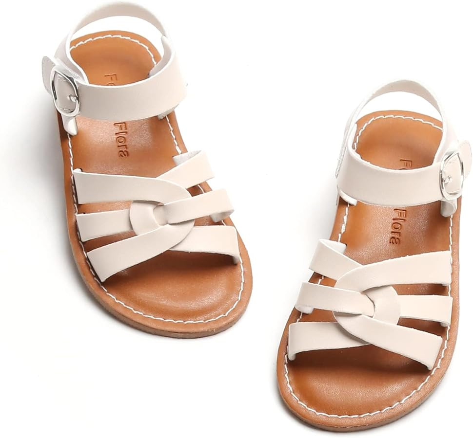 Felix & Flora Toddler Girl Sandals - Little Girl Easter Summer Dress Shoes Lightweight Open Toe B... | Amazon (US)