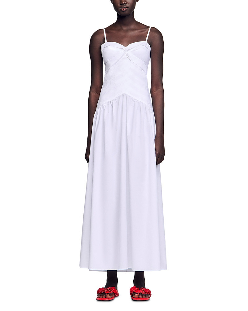 Sandro Draped Bustier Maxi Dress - Exclusive | Bloomingdale's (US)