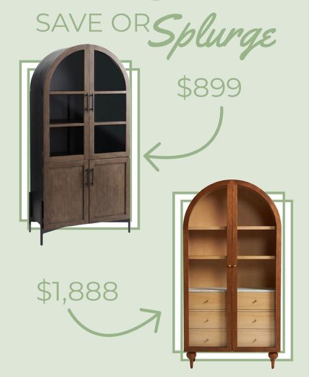 Arched cabinet / bookcase / shelf for under $1000  

#LTKhome